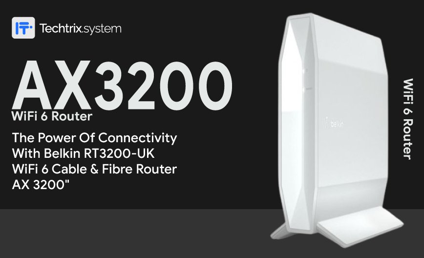 Title: Unleashing the Power of Connectivity with Belkin RT3200-UK WiFi 6 Cable & Fibre Router – AX 3200 In the dynamic world of technology, staying connected is not just a luxury; it's a necessity. The Belkin RT3200-UK WiFi 6 Cable & Fibre Router is your gateway to a seamless and lightning-fast internet experience. With cutting-edge features and advanced technology, this router sets a new standard for connectivity. The Power of WiFi 6: The Belkin RT3200-UK boasts the latest WiFi 6 technology, ensuring that your devices receive faster and more efficient wireless connections. The AX 3200 dual-band capability further enhances your network speed and performance, providing an unparalleled online experience for gaming, streaming, and productivity. Enhanced Dual-Band Performance: Equipped with dual bands, the Belkin RT3200-UK ensures optimal performance across both 2.4GHz and 5GHz frequencies. This dual-band capability minimizes interference, offering a stable and reliable connection for all your devices. Whether you are streaming HD videos, engaging in online gaming, or handling bandwidth-intensive tasks, this router delivers exceptional performance. === Seamless Connectivity for Cable & Fibre: Designed to support both cable and fibre internet connections, the Belkin RT3200-UK offers versatility to match your specific internet service. Experience uninterrupted connectivity, whether you are connected through traditional cable infrastructure or cutting-edge fibre-optic networks. State-of-the-Art Security: Your online security is paramount, and the Belkin RT3200-UK takes it seriously. With advanced security features, including WPA3 encryption and robust firewall protection, your network remains safeguarded from potential threats. Rest easy knowing that your data is secure and your online activities are protected. Setting the Standard for TP-Link Distribution in Pakistan: As the leading TP-Link authorized distributor in Pakistan/Lahore, we take pride in delivering top-notch networking solutions to meet your connectivity needs. The Belkin RT3200-UK is a testament to our commitment to providing cutting-edge products that redefine the standards of connectivity in Pakistan. Exclusivity in Karachi: Being the exclusive TP-Link distributor in Pakistan/Karachi, we ensure that our customers in the bustling city of Karachi have access to the latest and most innovative networking solutions. The Belkin RT3200-UK, with its WiFi 6 technology and dual-band capabilities, stands as a symbol of our dedication to bringing the best of networking to Karachi. In conclusion, the Belkin RT3200-UK WiFi 6 Cable & Fibre Router is not just a device; it's a gateway to a new era of connectivity. Experience the power of WiFi 6, dual-band performance, and top-notch security, all backed by the assurance of being supplied by the TP-Link authorized and exclusive distributor in Pakistan. Elevate your online experience with the Belkin RT3200-UK – where innovation meets connectivity.