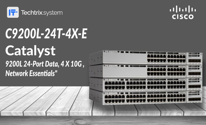 Network Essentials: The inclusion of Network Essentials software ensures that your network remains secure, responsive, and adaptable to evolving business needs. It provides essential features for efficient network management, making it a comprehensive solution for modern enterprises. Three-Year DNA License: The C9200L-24T-4X-E comes bundled with a three-year DNA license, providing an extended period of security updates, technical support, and access to Cisco's Digital Network Architecture (DNA) features. This ensures that your investment is protected and your network is equipped with the latest advancements. Cisco Distributor in Karachi, Lahore, and Pakistan: When seeking the C9200L-24T-4X-E or any other Cisco networking solutions, it is crucial to partner with a reliable distributor. In Karachi, Lahore, and throughout Pakistan, businesses can turn to established Cisco distributors for seamless procurement and excellent support. Cisco Distributor in Karachi: If you are in Karachi and on the lookout for genuine Cisco products, our trusted Cisco distribution partners are here to meet your networking needs. With a focus on authenticity and quality, they ensure that your business operates with the best-in-class networking solutions. Cisco Distributor in Lahore: In Lahore, businesses can rely on our certified Cisco distributors to provide the C9200L-24T-4X-E and other Cisco products. These distributors prioritize customer satisfaction, offering not only cutting-edge technology but also unparalleled service and support. Cisco Distributor in Pakistan/Lahore: For businesses across Pakistan, including Lahore, our Cisco distribution partners extend their services, ensuring that your organization has access to the latest Cisco networking solutions. They play a pivotal role in bridging the gap between Cisco technology and businesses seeking reliable and efficient networking infrastructure. Conclusion: In conclusion, the Cisco C9200L-24T-4X-E Catalyst 9200L Switch with Network Essentials and a three-year DNA license is a testament to Cisco's commitment to innovation and excellence. By choosing reputable Cisco distributors in Karachi, Lahore, and Pakistan, businesses can empower their networks with state-of-the-art solutions, ensuring seamless connectivity and optimal performance in the digital era.